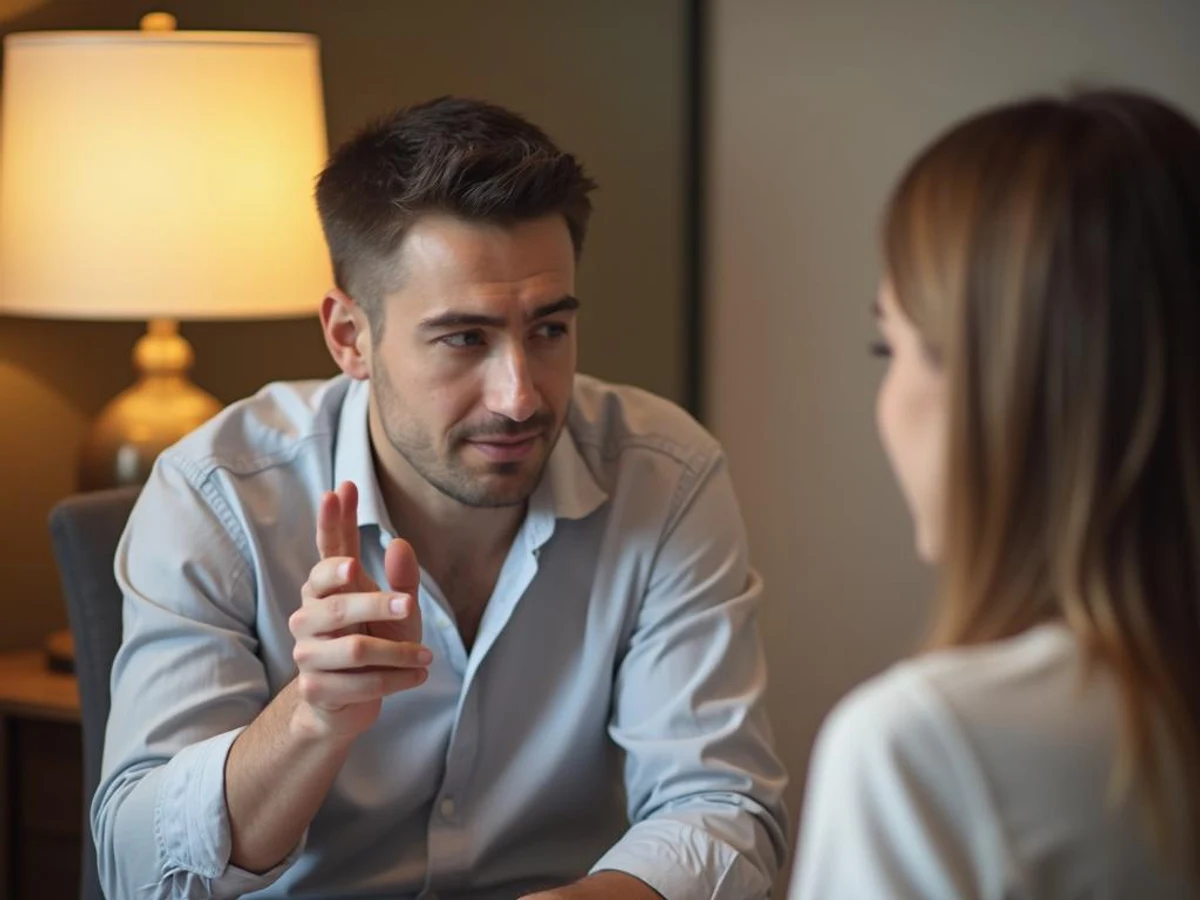 An adult male considering and possibly planning a sequence of appointments or events on a wall calendar.