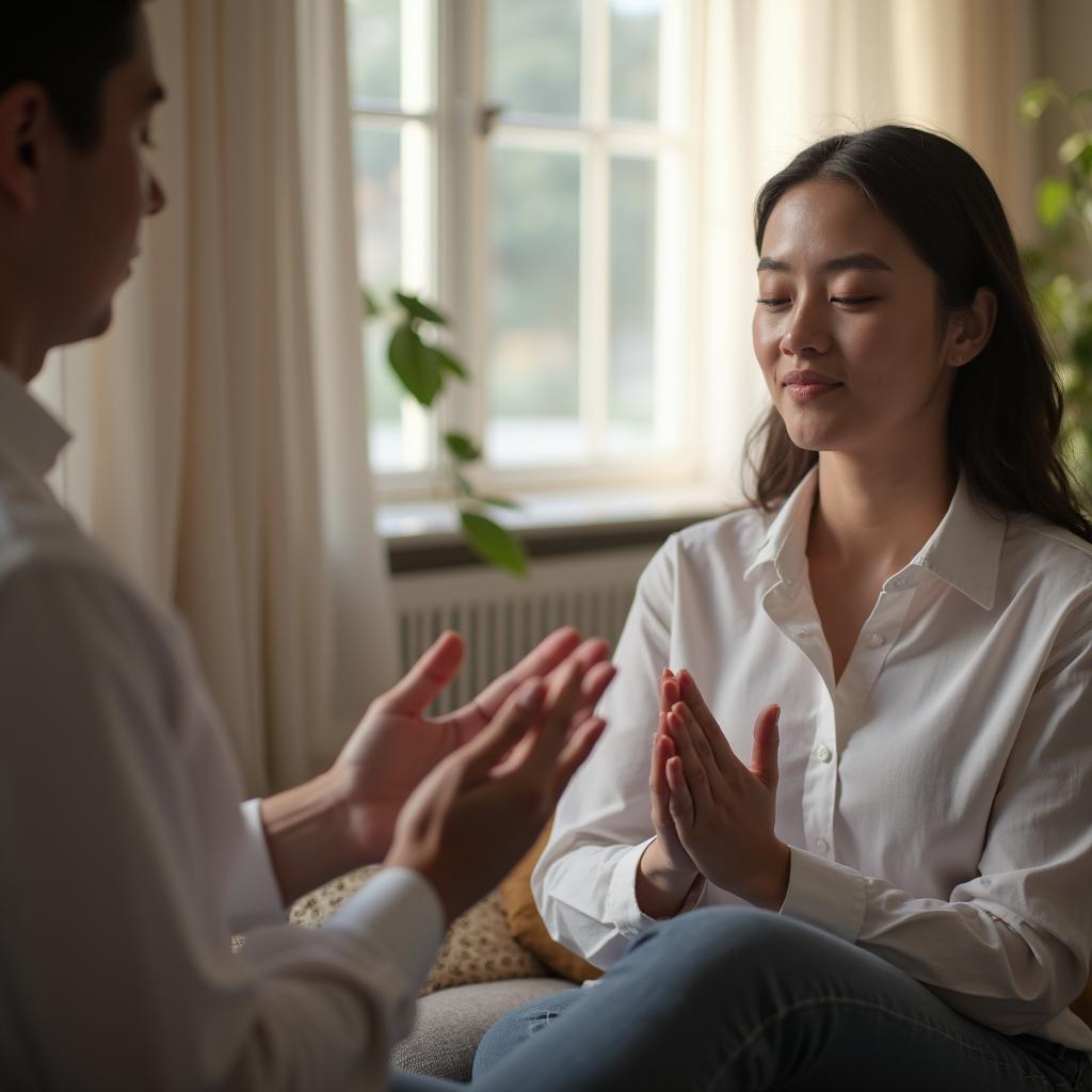 A clear next-step scheduling scene for someone deciding what to ask before booking hypnosis. Created for Everleigh Hypnosis readers in Dayton, OH.